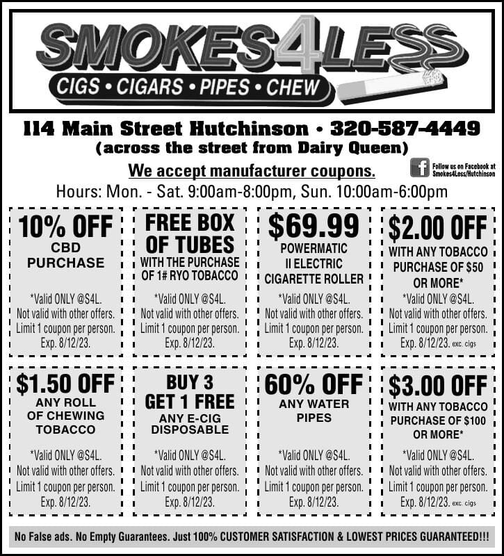 We accept manufacturer coupons. Hours: