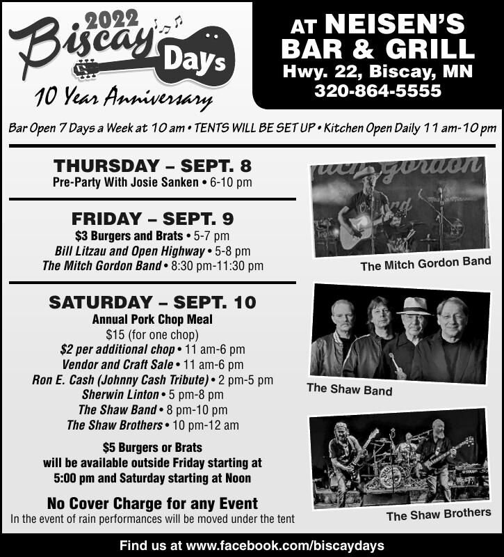 At NEISEN’S BAr & GrIll 10 Year