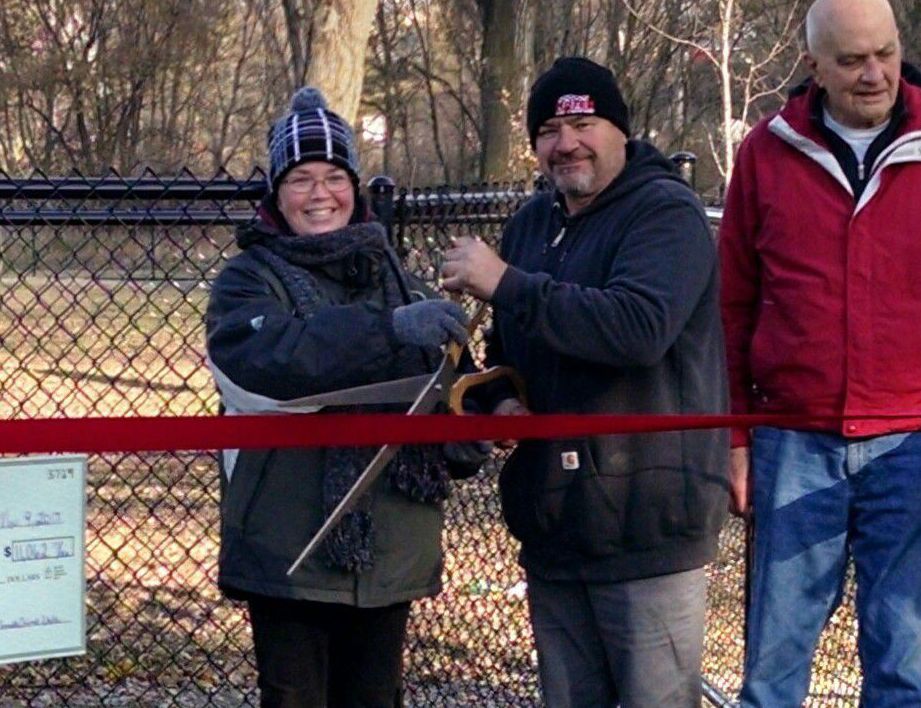 Dog park ribbon cutting