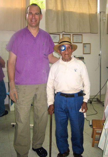 Wallyn with a patient