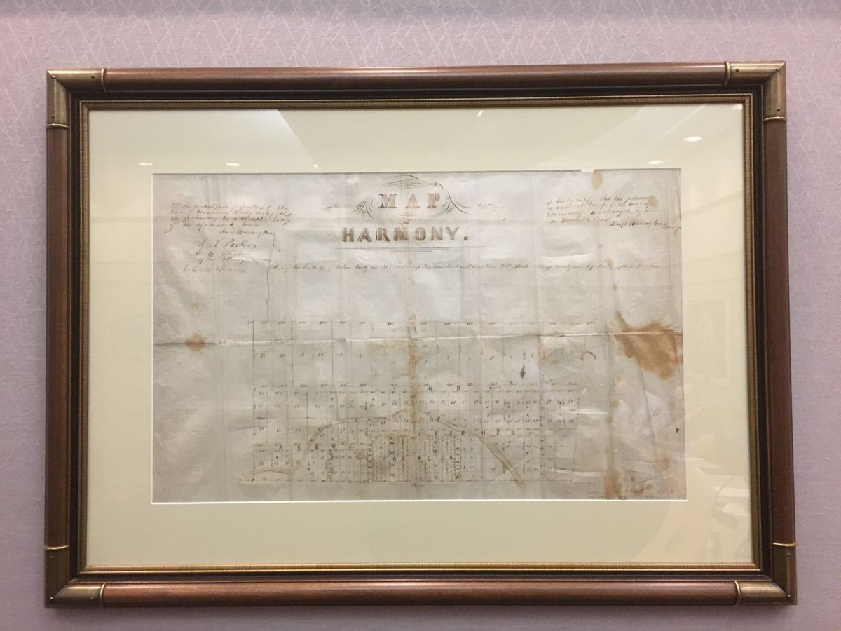 Harmony original plat map