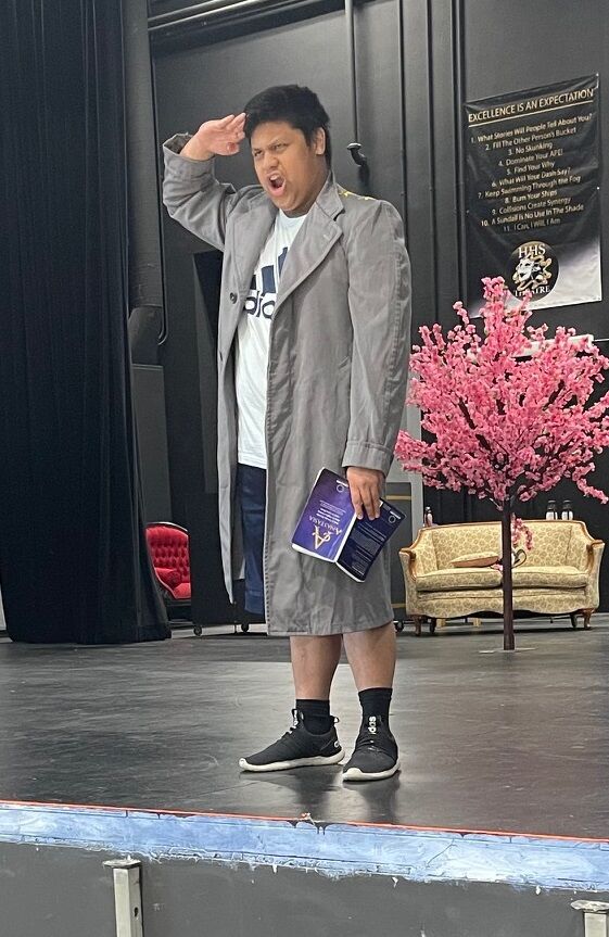 On stage