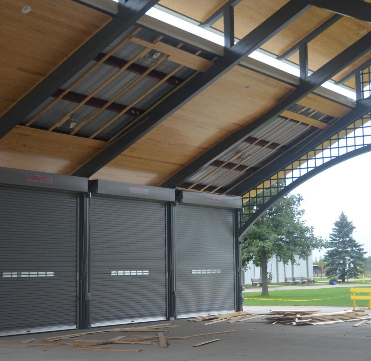 Panels falling off pavilion ceiling