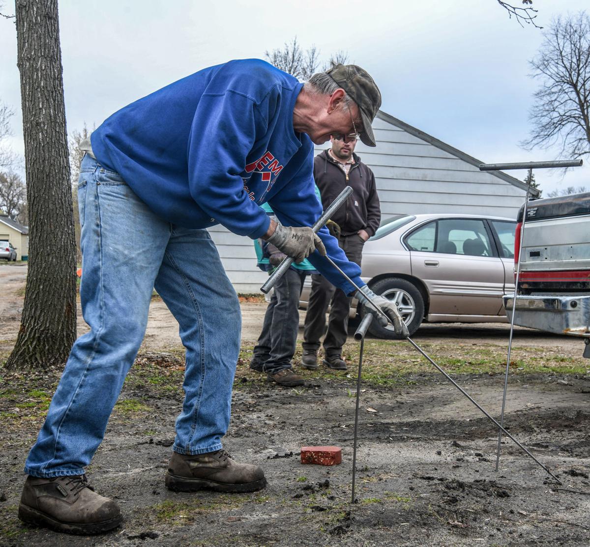 probing the soil