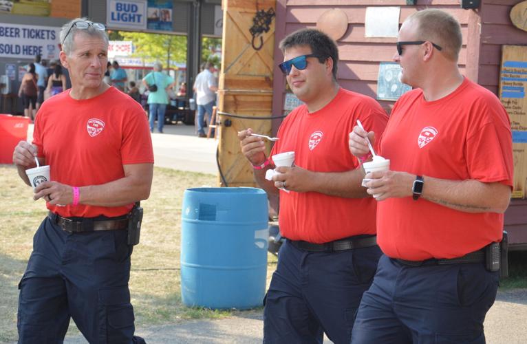 Firefighters love ice cream