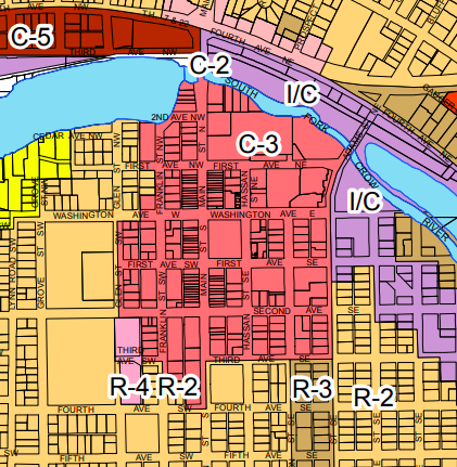 Downtown zoning