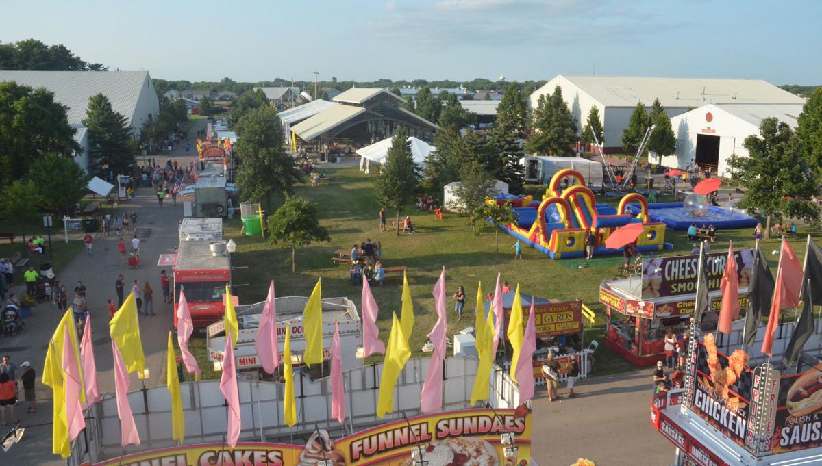 Aerial view of the fair
