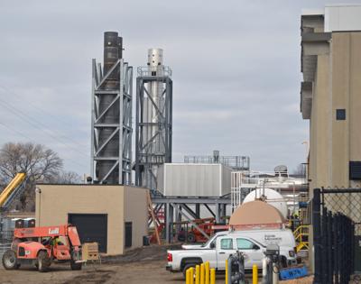 Power plant stacks