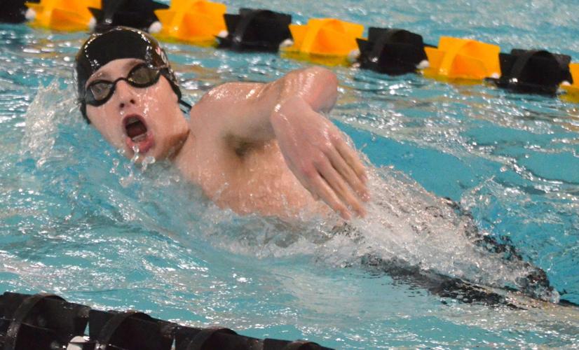 Carter Johnson swimming