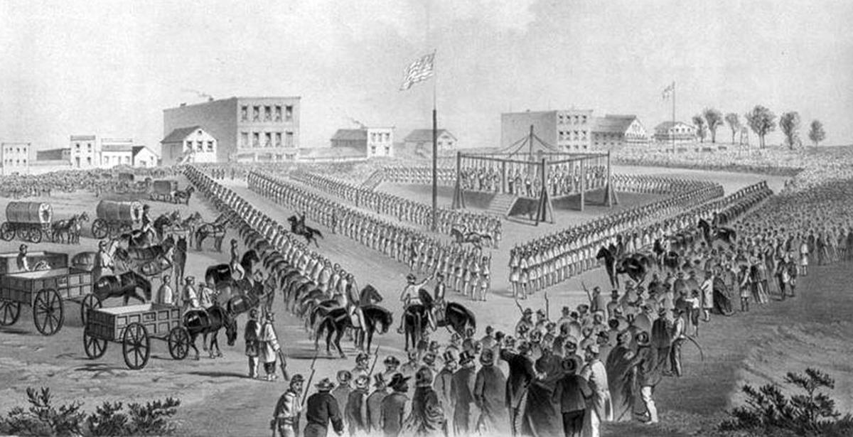Hanging in 1862
