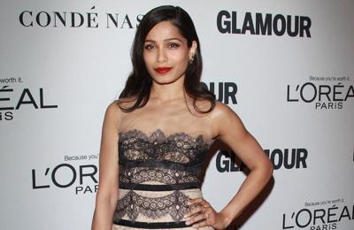 Freida Pinto recalls shooting Christmas movie 'at the height of summer'