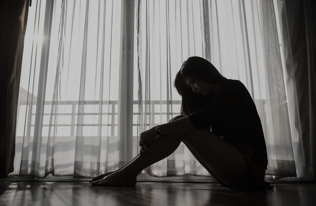 Depressed woman