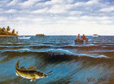 Opening Day on Lake Mille Lacs by Les Kouba