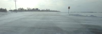 Blowing snow