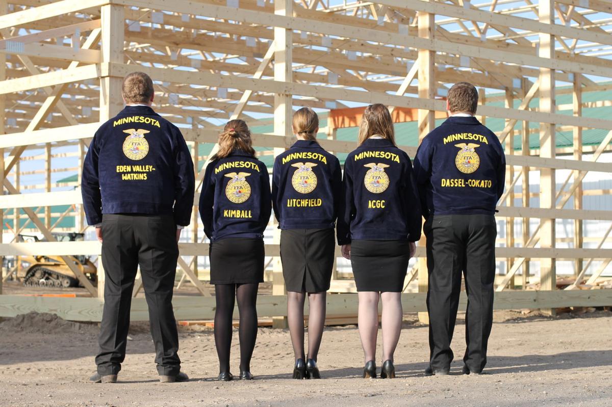 FFA students look on at their new building