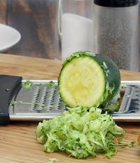 Eat.Move.Connect. Recipe Pic: Preparing zucchini squash fritters
