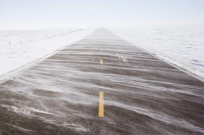 Blowing snow