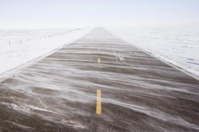 Blowing snow