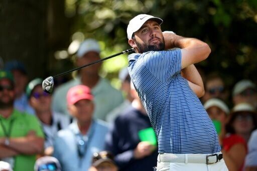 World number one Scottie Scheffler shared the lead with fellow Americans Max Homa and Bryson DeChambeau after the second round of the 88th Masters