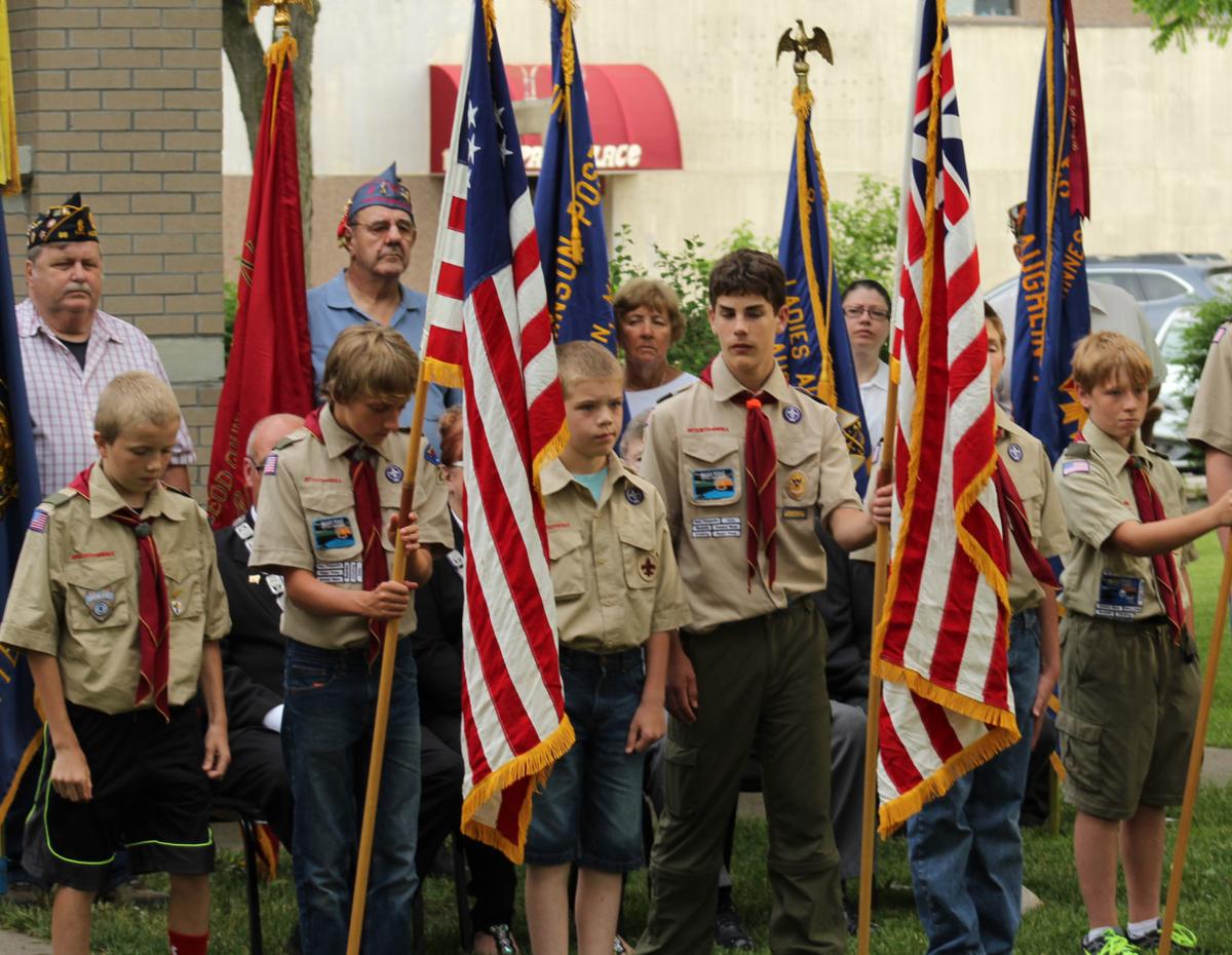 Boy Scouts standing