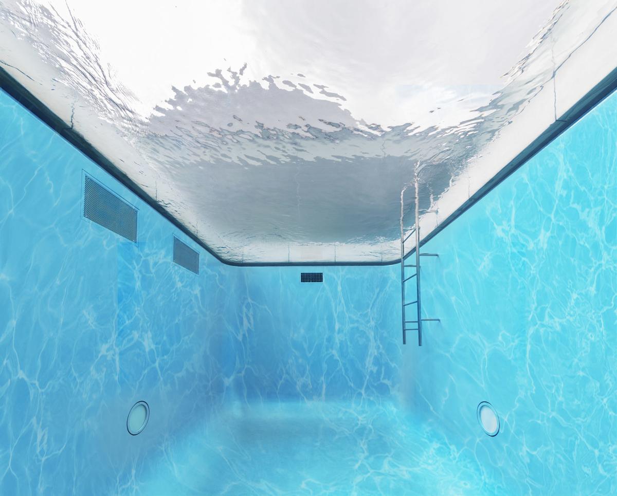 Under water