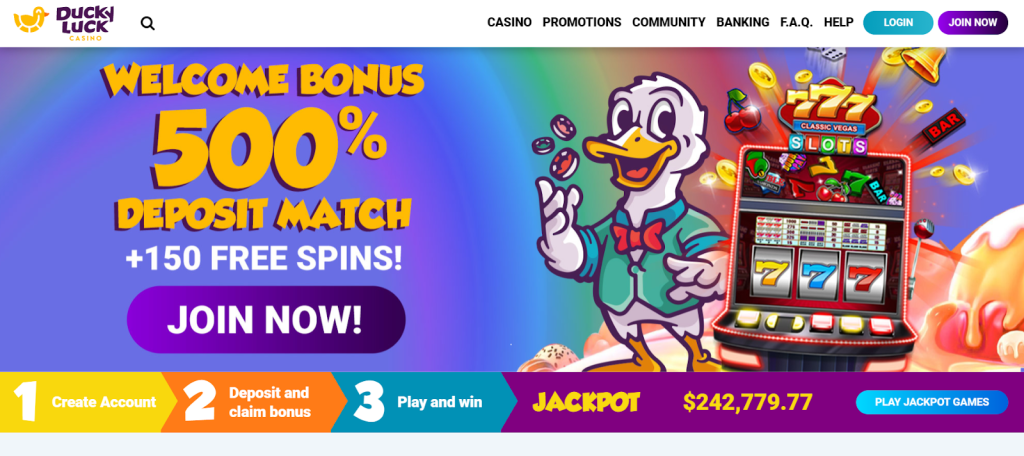 DuckyLuck – cashback rewards and crypto-friendly online casino for Floridians
