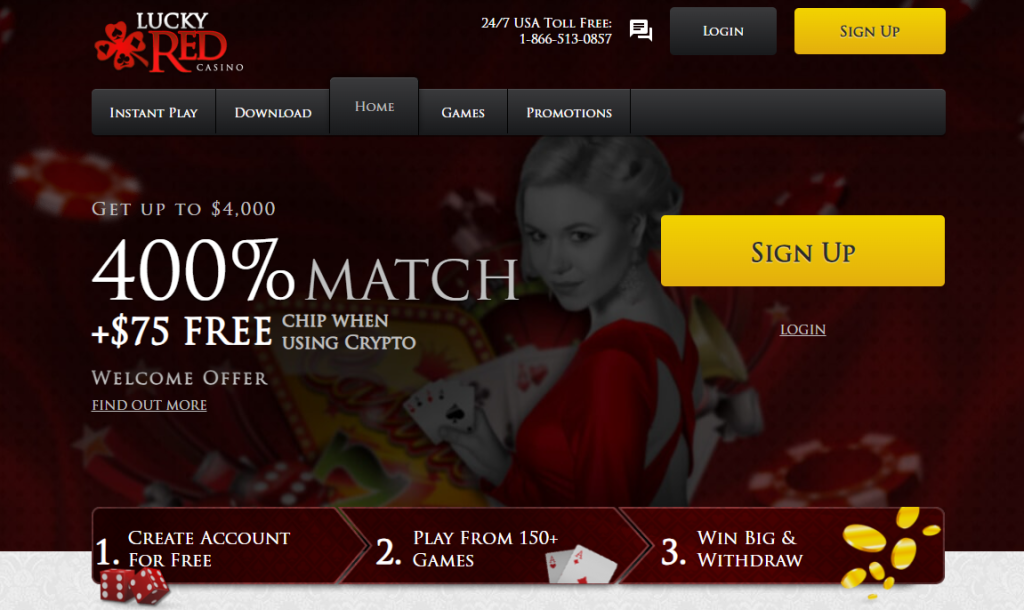 Lucky Red Casino – top welcome bonus and easy play for Florida players